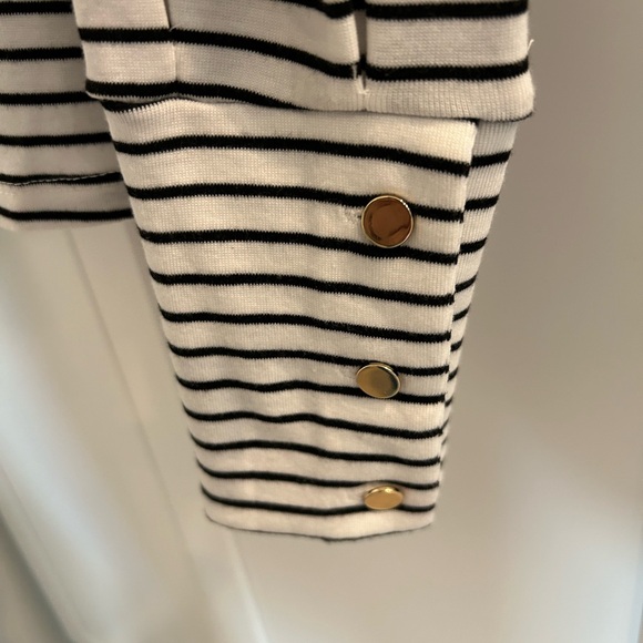 Draper James Classic Black and White Striped Top - Picture 4 of 6